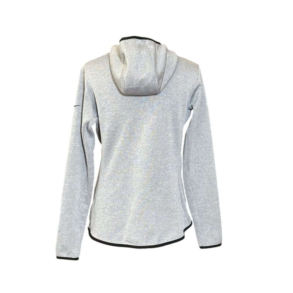 Nike Dri-FIT Hoodie Womens Medium Gray Pullover Athletic Sweatshirt - Picture 2 of 7